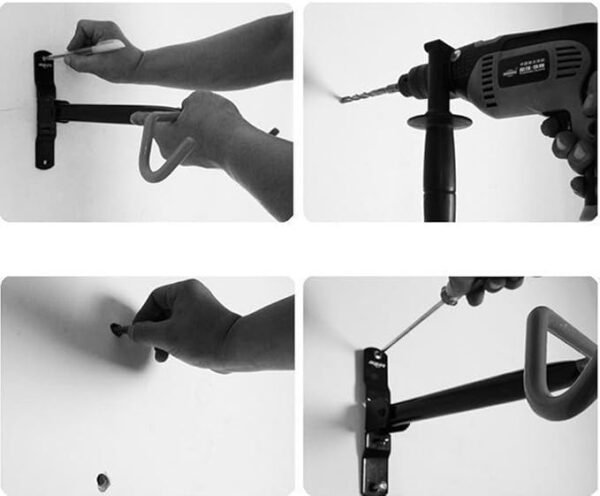Pro Rocket Bicycle Group Bicycle Bracket Wall Mounts Folding Rack-Hooks Bicycle Wall Mount Stand - Image 4