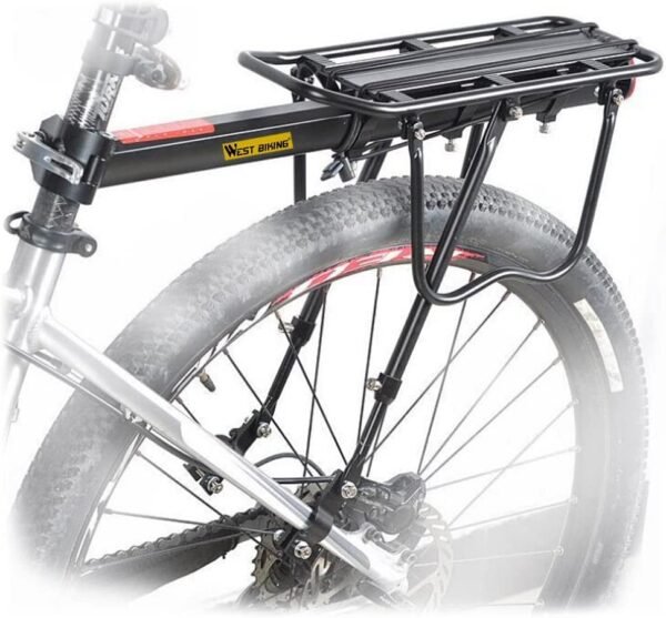 Pro Rocket Cycle Carrier with Quick Release - Bike Rear Rack with 110 Lbs Weight Capacity | Alumnuim Alloy Rear Cargo Carrier | Bicycle Rear Seat Luggage Rack (Rear Rack) - Image 4