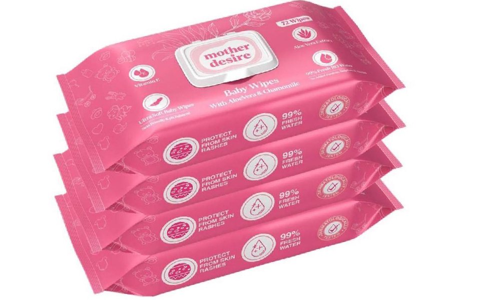 Mother Desire Ultra Soft Baby Wipes Pack of 4 - Image 4